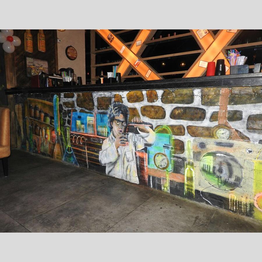 Mad Scientist- Designed this at the Loboratory Bar; The Rich People, Ludhiana