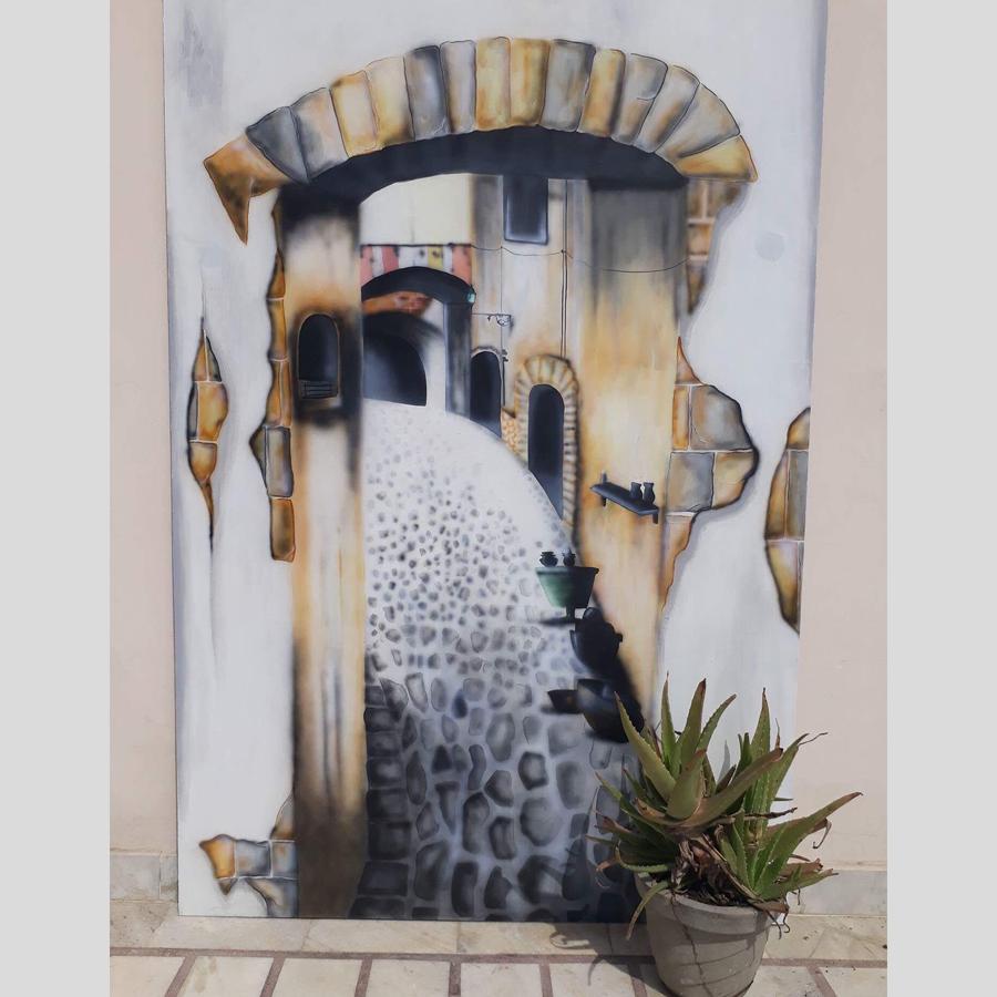 Entrance to illusion- 6x3 feet Canvas installed at AP Refinery (Oil factory), Jagraon